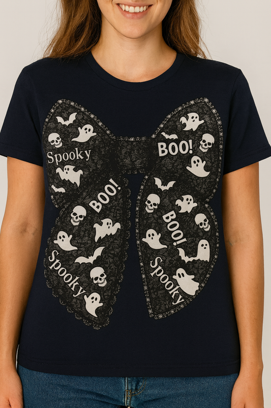 Lacey Spooky Boo Bow