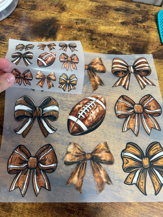 Football & Bows (Front-Back)